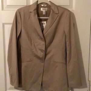 New Talbots tan Blazer